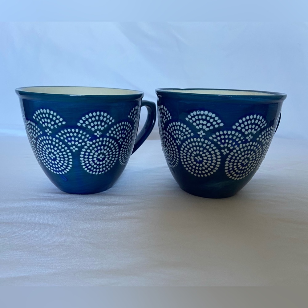 (2) Stoneware mugs